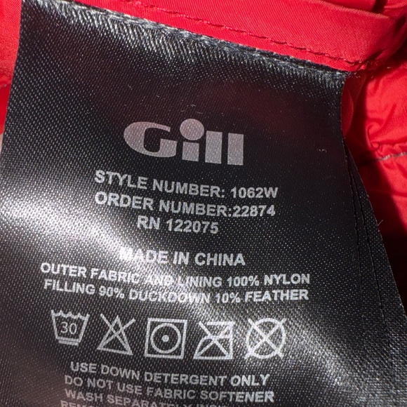Gill Hydrophobe Silver Down Puffer Coat Jacket 6 - Picture 9 of 9